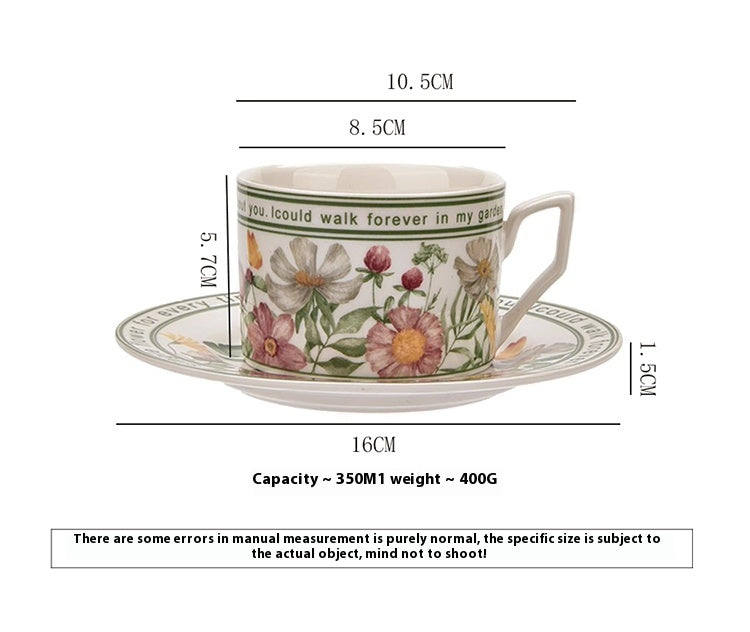 Tlife · Sunny · Cups Ceramic Coffee Cups Saucers Premium French Vintage Mugs Home | Sunny