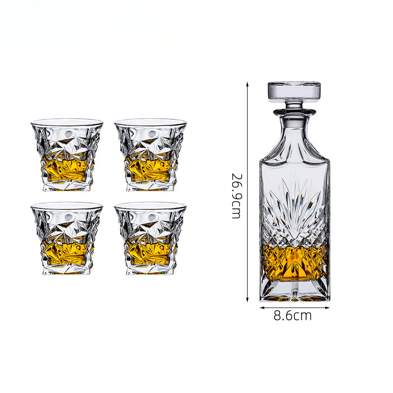 European Crystal Glass Whiskey Glass Set Household Wine Bottle Wine Set | Taste