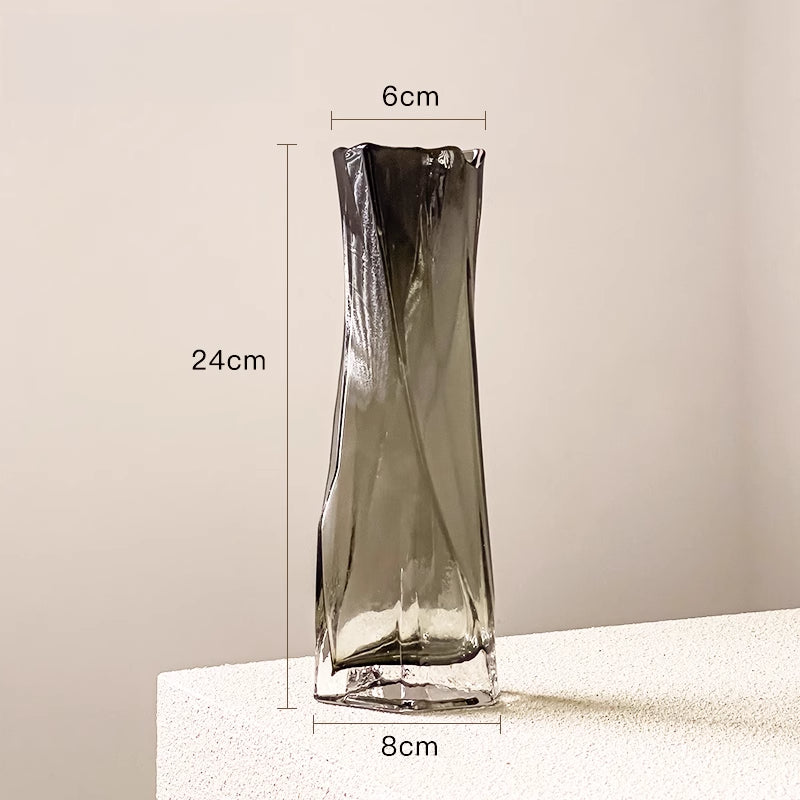 Tlife · Beauty · Vase Light Luxury High-end Ornament Flower Arrangement Living Room Glass Creative Art | Ermei