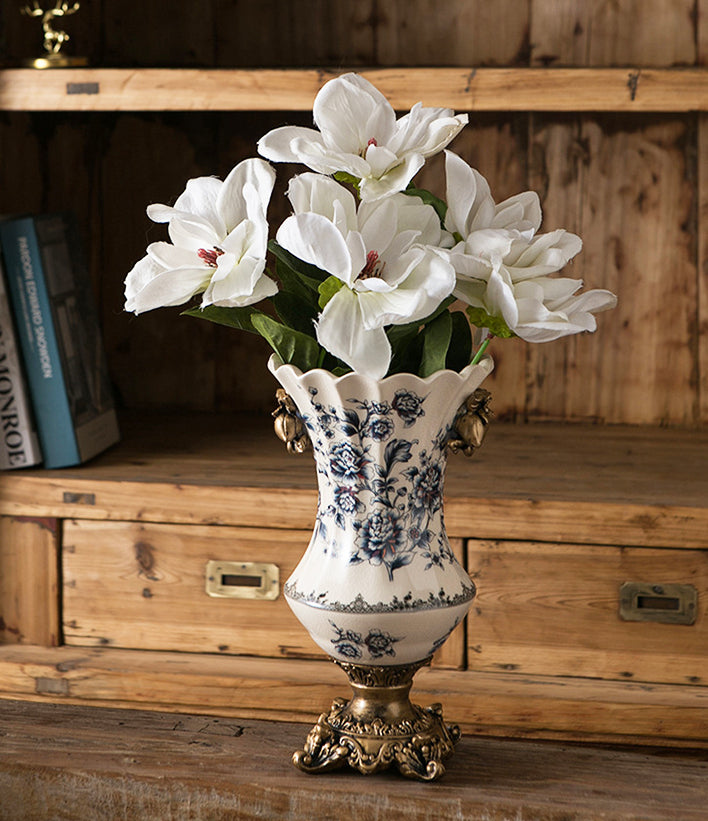 Vase American retro ice crack ceramic creative home decoration ornament | Beauty
