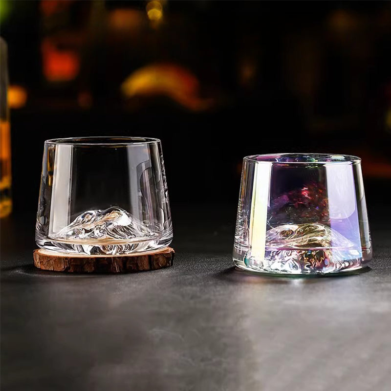 Shu Snow Mountain · Suns Whiskey Glass Glacier Glass Spirits Foreign Wine Cup Guanshan Cup for Men