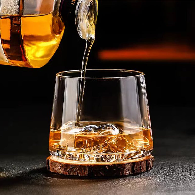 Shu Snow Mountain · Suns Whiskey Glass Glacier Glass Spirits Foreign Wine Cup Guanshan Cup for Men