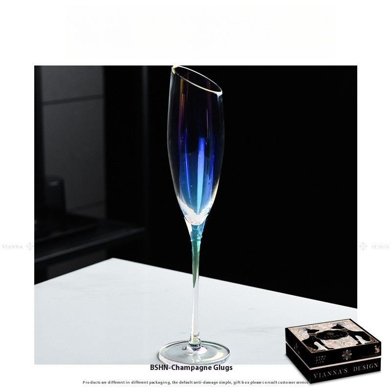 Rainbow Burgundy Glass Wine Glass Goblet Champagne Glass Wine Glass