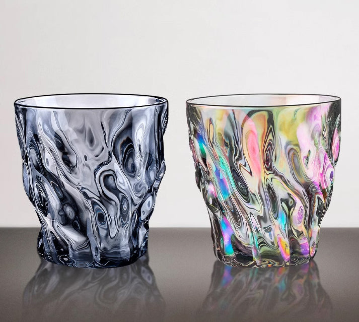 Thick bottom · MKSN creative vertical pattern glass water cup high temperature resistant tea cup beer cup juice cup