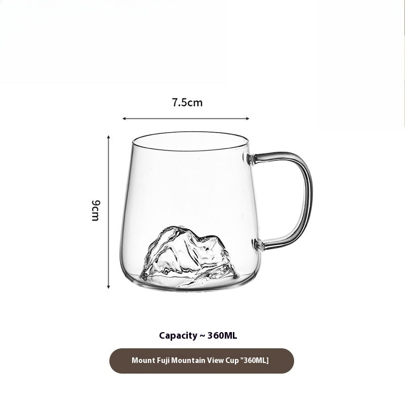 Cup Set Japanese Glass Tea Set Master Cup Creative Beer Mug | Fuji