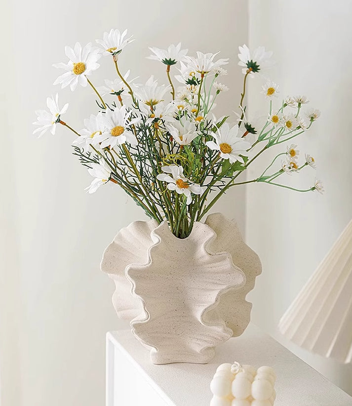Vase Modern minimalist design irregular abstract art ceramic flower ware | Saian