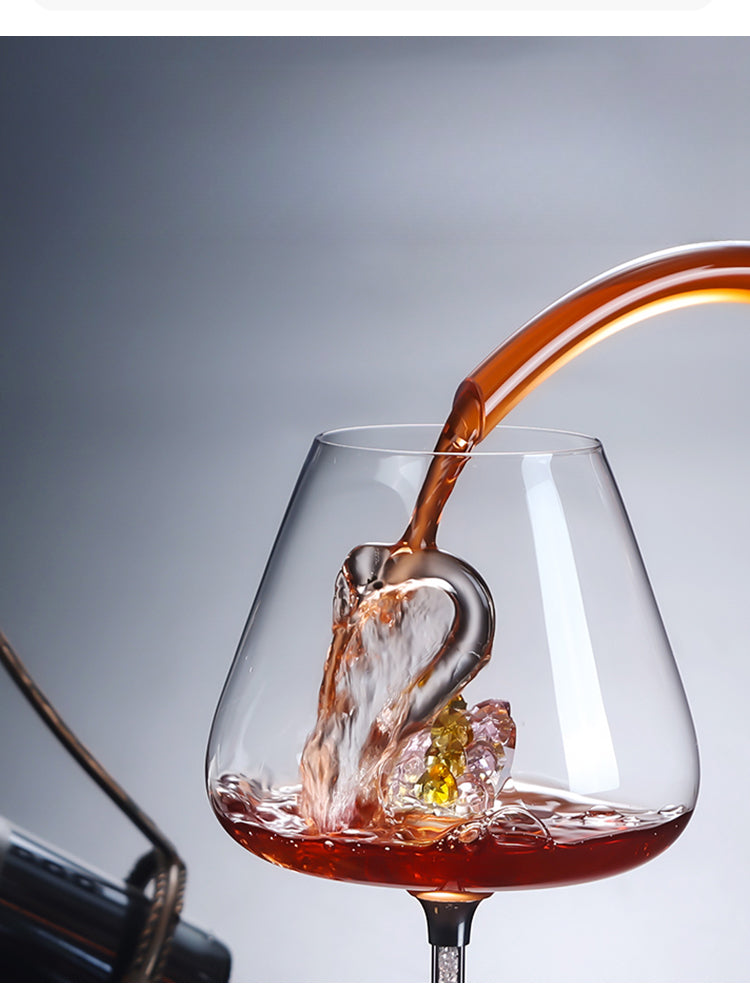 High-end crystal red wine glass set, household goblet wine glass souvenir