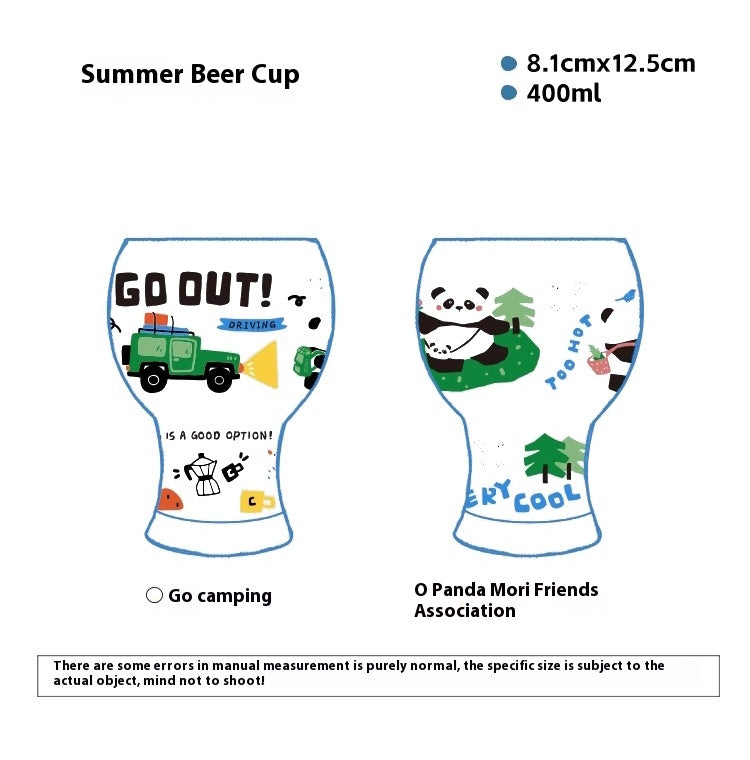 Beer Cup Girl Cute Household Juice Cup Creative Draft Beer Glass | Mori You