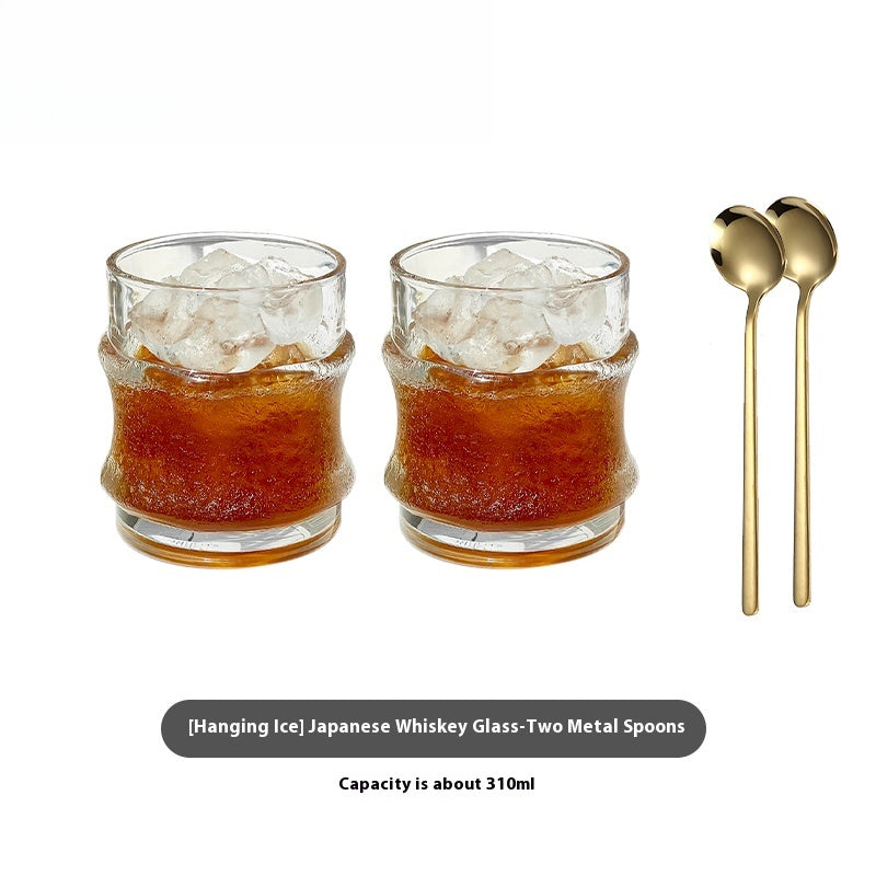 Cup Glass Japanese Creative Personality Whiskey Cup Creative Coffee Cup | Hanging Ice
