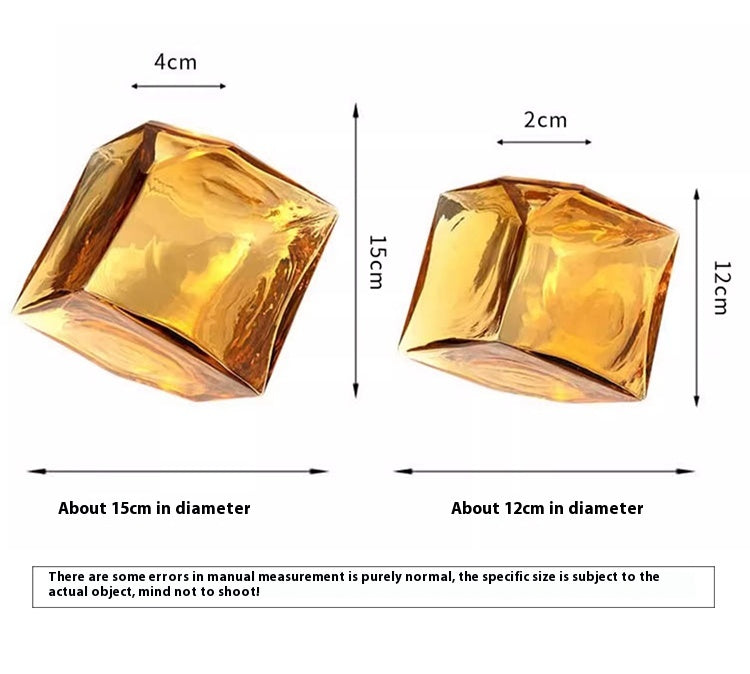 Vase concave Rubik's Cube hydroponic glass flower ware home light luxury ornament | Rubik's Cube