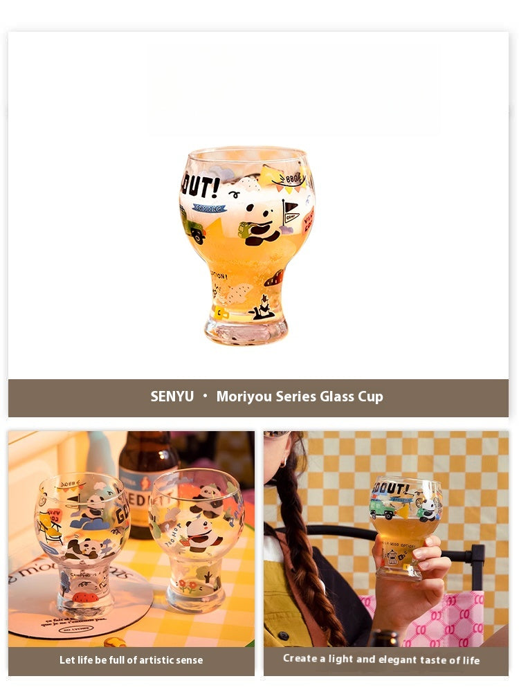 Beer Cup Girl Cute Household Juice Cup Creative Draft Beer Glass | Mori You