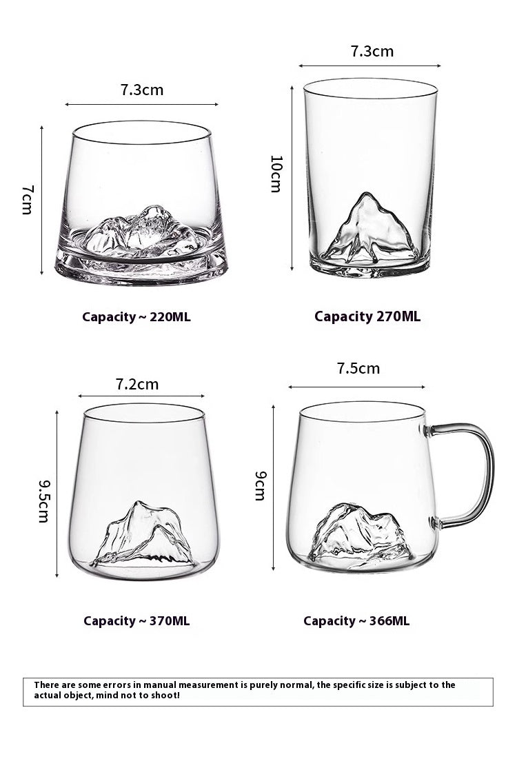 Cup Set Japanese Glass Tea Set Master Cup Creative Beer Mug | Fuji