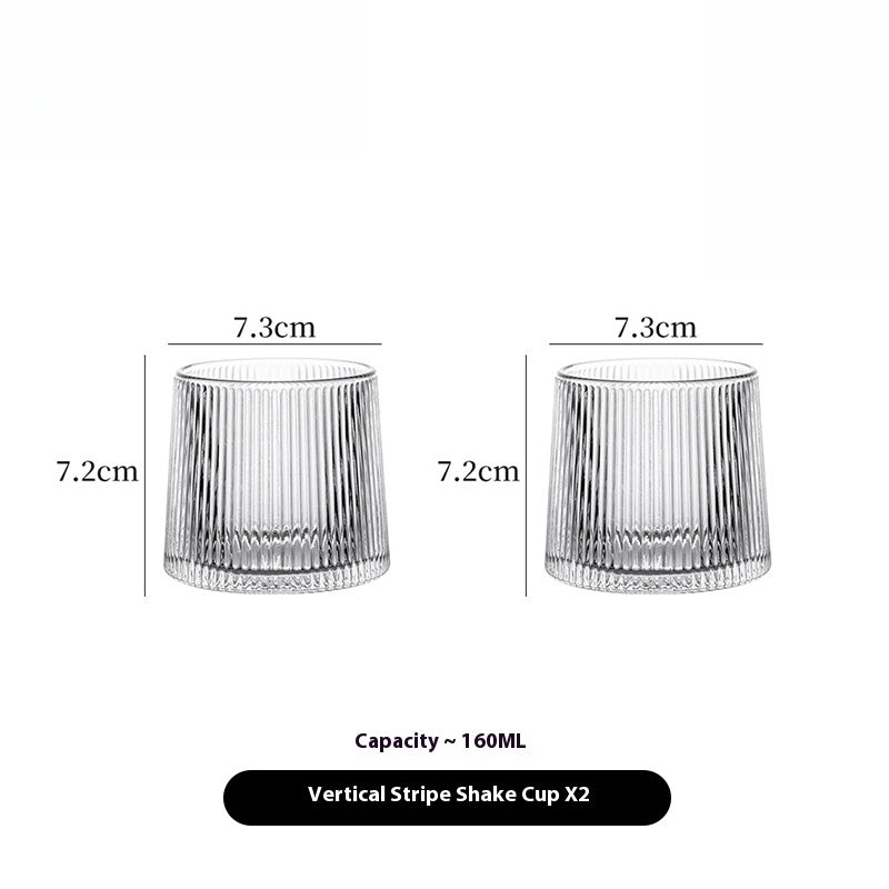 Tlife · Whirling · Cup with Thickened Glass Tumbler Wine Glass Rotary Cup Foreign Wine Cup | Rotate