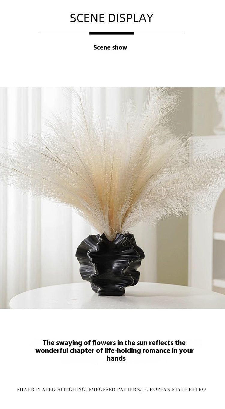 Vase Modern minimalist design irregular abstract art ceramic flower ware | Saian