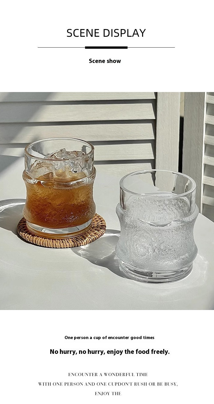 Cup Glass Japanese Creative Personality Whiskey Cup Creative Coffee Cup | Hanging Ice