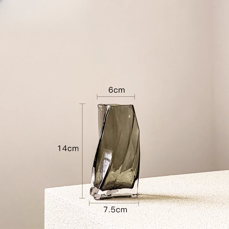 Tlife · Beauty · Vase Light Luxury High-end Ornament Flower Arrangement Living Room Glass Creative Art | Ermei