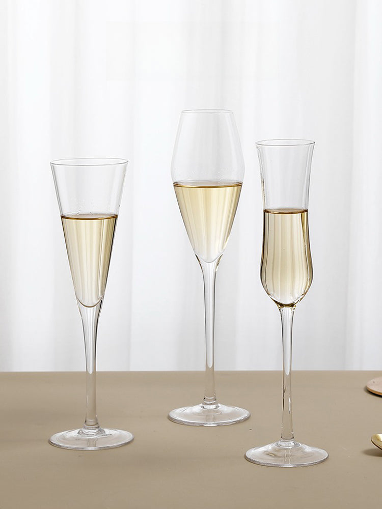 High-end luxury champagne glass household crystal glass goblet creative | elegant